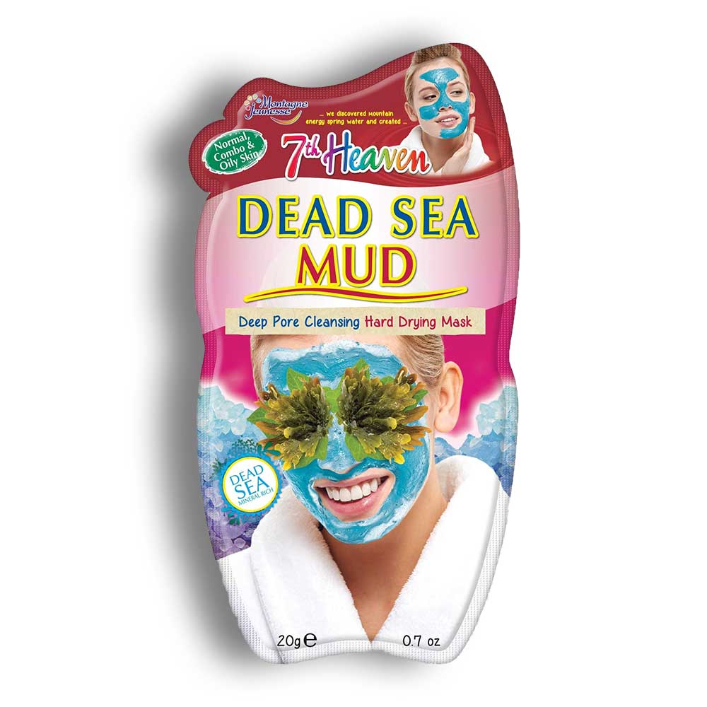 ماسک صورت گلی 7th Heaven سری Dead Sea Mud وزن 20 گرم