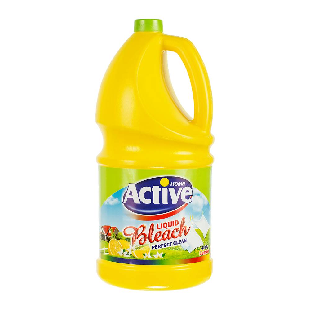 مایع سفید کننده معطر اکتیو Active مدل Lemon رایحه لیمو وزن 4000 گرم