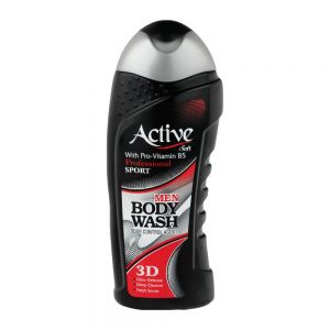 شامپو بدن مردانه اکتیو Active مدل Black Red مناسب انواع پوست وزن 400 گرم
