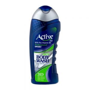 شامپو بدن مردانه اکتیو Active مدل Deep Blue رنگ سورمه ای وزن 400 گرم