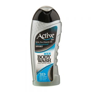 شامپو بدن مردانه اکتیو Active مدل Silver حاوی دئودورانت وزن 400 گرم