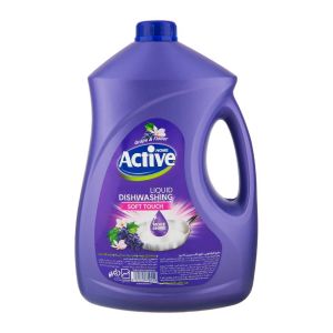 مایع ظرفشویی اکتیو Active مدل Grape And Flower رایحه انگور و گل وزن 3500 گرم