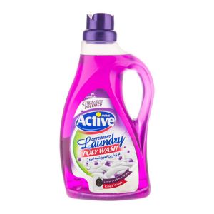 مایع لباسشویی اکتیو Active مدل Poly Wash پلی واش بنفش وزن 2500 گرم