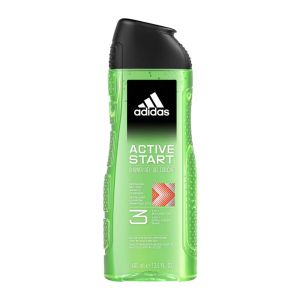 شامپو سر و بدن و صورت آدیداس Adidas مدل Active Start مناسب آقایان حجم 400 میل