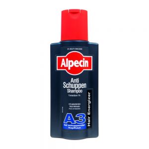شامپو ضد شوره Alpecin مدل A3 افزایش لطافت و درخشنگی موها حجم 350 میل