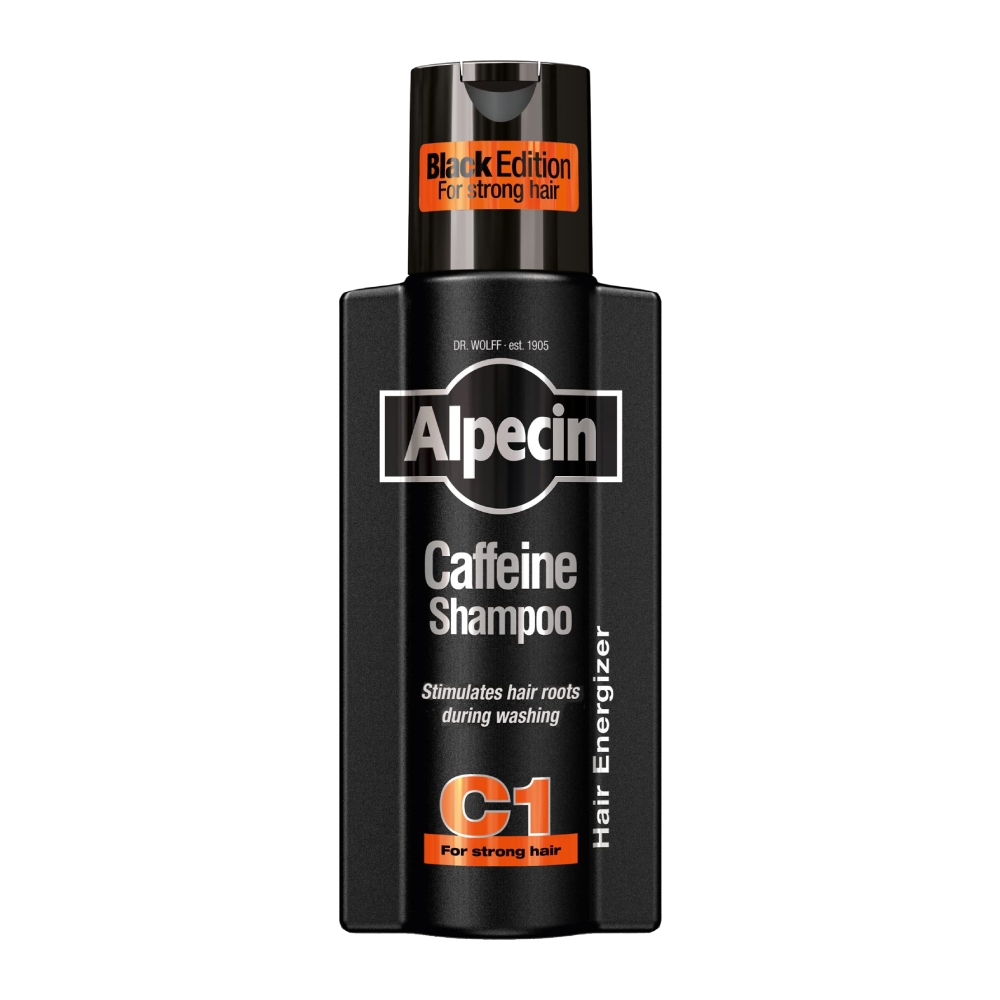 شامپو تقویت کننده موی سر Alpecin مدل C1 Black Edition حاوی کافئین حجم 250 میل