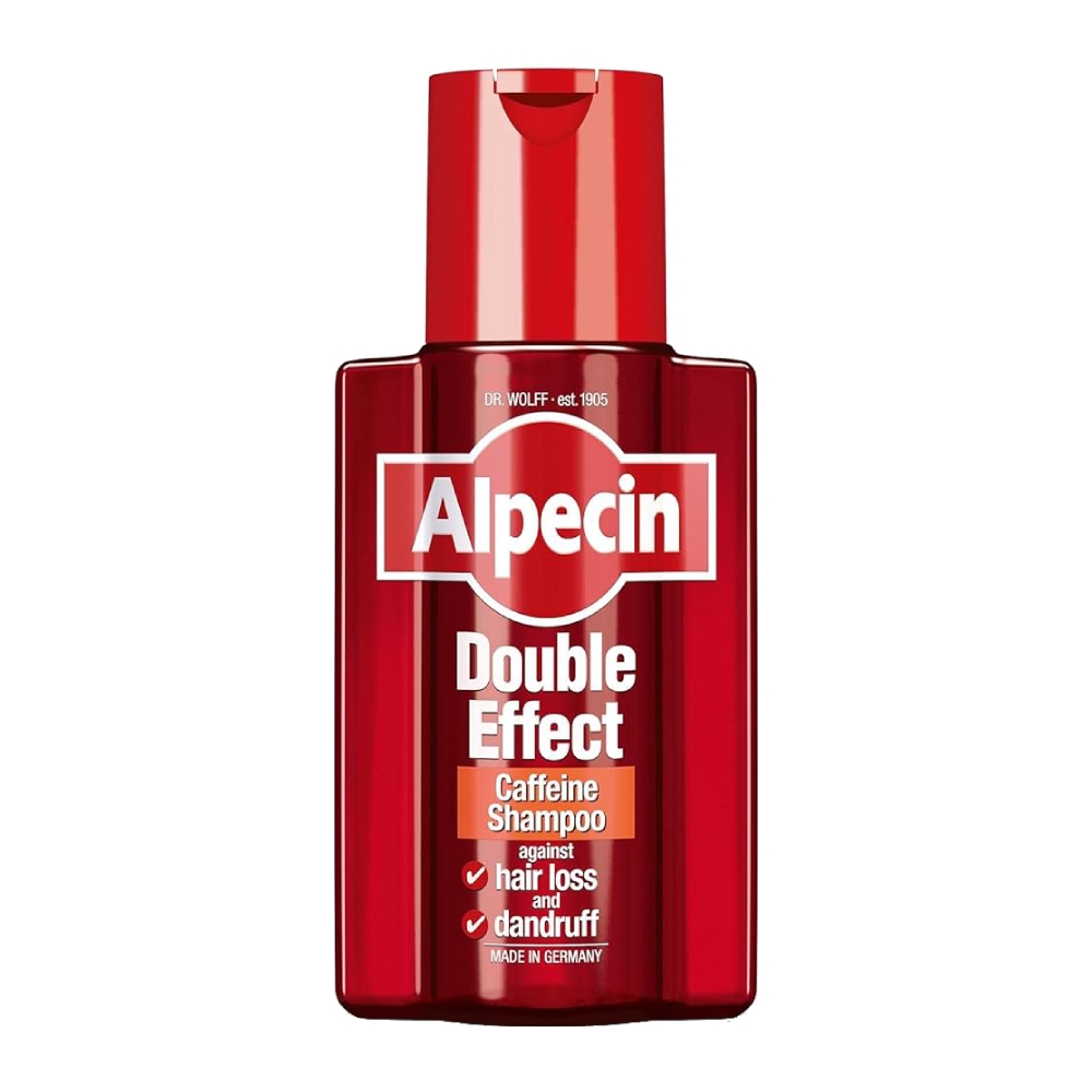 شامپو ضد ریزش و شوره مو Alpecin مدل Double Effect تقویت کننده مو حجم 200 میل