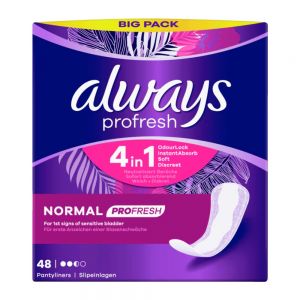 نوار بهداشتی آلویز Always مدل Pro Fresh جذب متوسط تا زیاد بسته 48 عددی