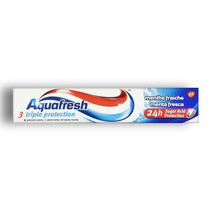 خمیر دندان Aquafresh سری 3 Triple Protection مدل Minty And Fresh حجم 75 میل