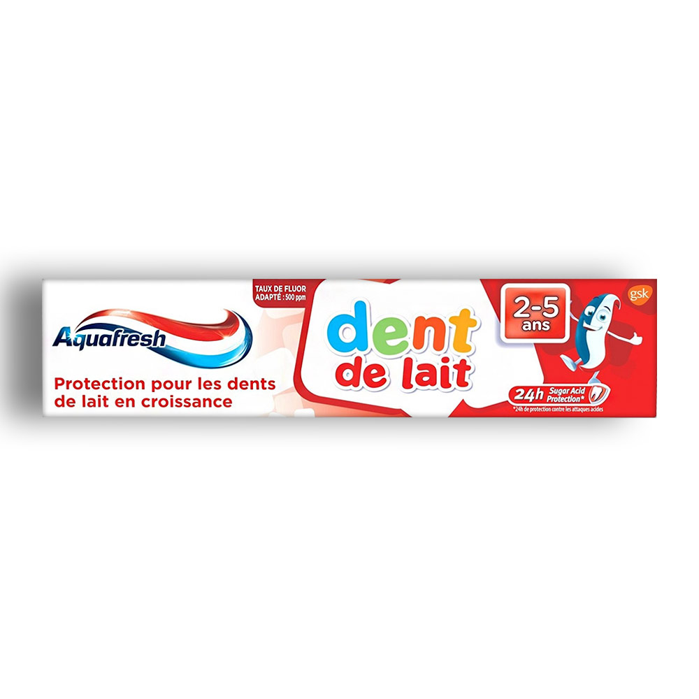 خمیردندان کودک Aquafresh مدل Dent De Lait حجم 50 میل