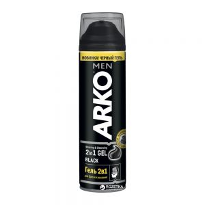 ژل اصلاح  2 در 1 آرکو Arko مدل Black حجم 200 میل
