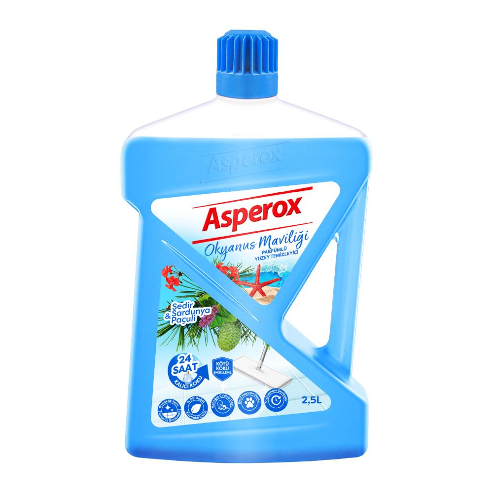 مایع کف شوی اسپروکس Asperox مدل Okyanus Maviligi اقیانوس آبی حجم 2500 میل