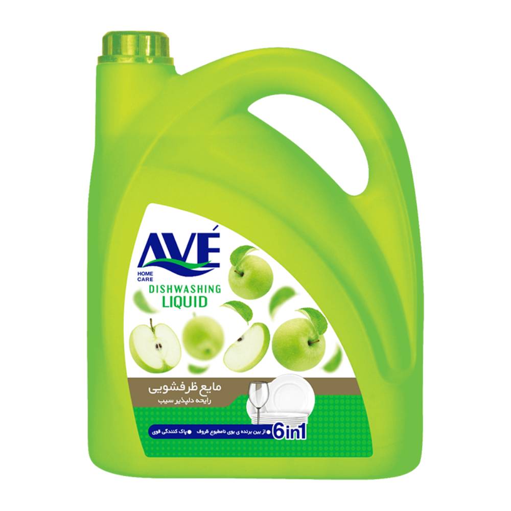 مایع ظرفشویی اوه Ave مدل Apple رایحه سیب وزن 3750 گرم
