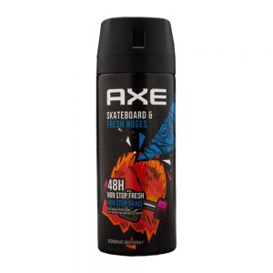 اسپری ضد تعریق بدن اکس AXE مدل Skateboard And Fresh رایحه چوبی و گل رز تازه حجم 150 میل