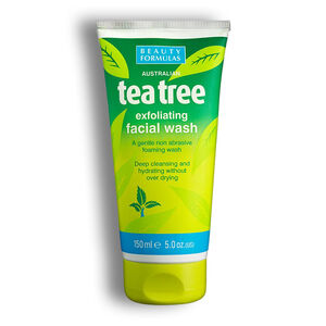 فوم لایه بردار صورت Beauty Formulas سری Tea Tree مدل Exfoliating Facial Wash حجم 150 میل