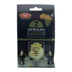 عود مخروطی آبشاری Bic مدل African Lions رایحه شیر آفریقایی بسته 10 عددی