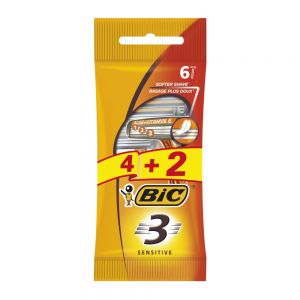 خودتراش بیک Bic مدل Sensitive جلوگیری از ایجاد حساسیت بسته 6 عددی