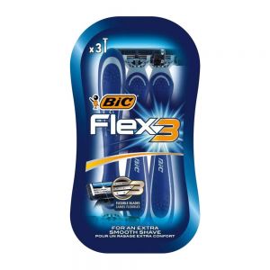 خودتراش بیک Bic مدل Flex 3 دارای تیغه سه لبه بسته 3 عددی