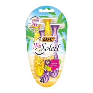 خودتراش یکبار مصرف بیک Bic سری Miss Soleil مدل Special Edition مناسب بانوان بسته 4 عددی