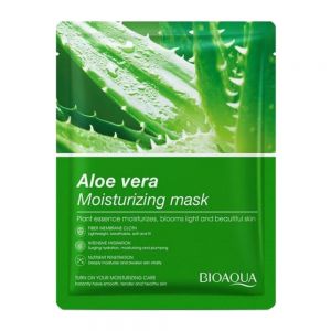 ماسک صورت ورقه ای Bioaqua مدل Aloe Vera رفع جوش و آکنه وزن 25 گرم