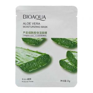 ماسک صورت ورقه ای Bioaqua مدل Aloe Vera بهبود آسیب های پوستی وزن 25 گرم