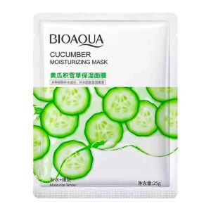 ماسک صورت ورقه ای Bioaqua مدل Cucumber حاوی عصاره خیار وزن 25 گرم