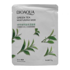ماسک صورت ورقه ای Bioaqua مدل Green Tea حاوی عصاره چای سبز وزن 25 گرم