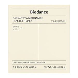 ماسک صورت ورقه ای Biodance مدل Niacinamide حاوی نیاسینامید وزن 136 گرم