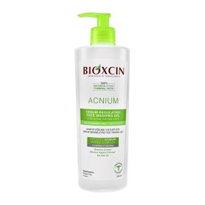 ژل شستشوی صورت ضد جوش Bioxcin مدل Acnium مناسب پوست های چرب و مختلط حجم 500 میل