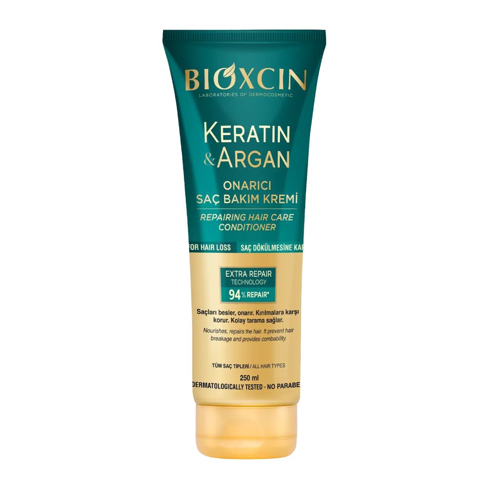 کرم مو ترمیم کننده Bioxcin مدل Keratin And Argan حجم 250 میل