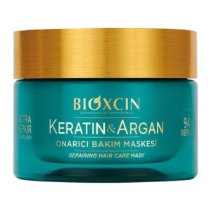 ماسک مو ترمیم کننده Bioxcin مدل Keratin And Argan حجم 225 میل