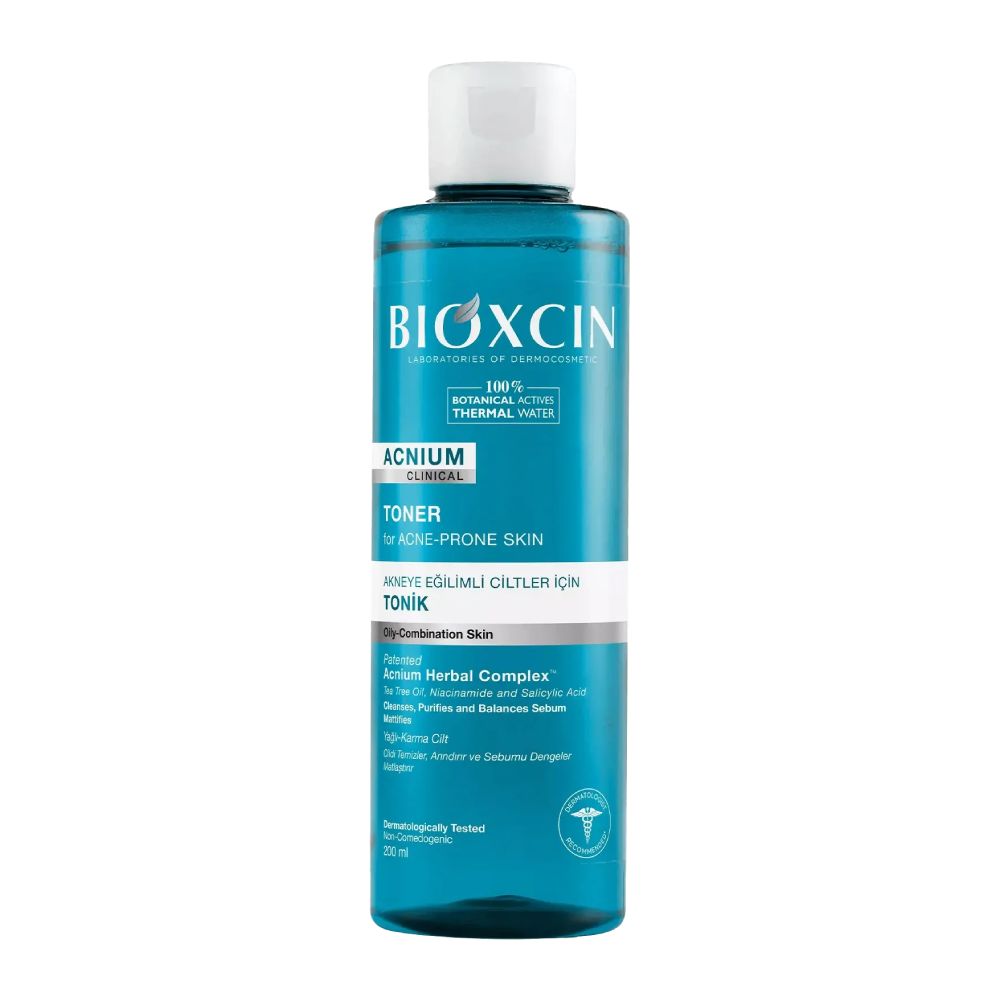 تونر ضد آکنه و جوش Bioxcin مدل Acnium Clinical مناسب پوست چرب و مختلط حجم 200 میل