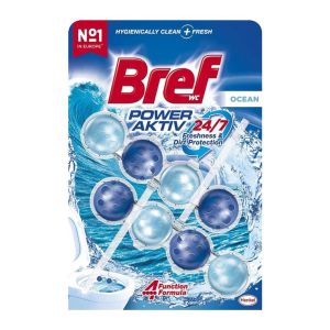 خوشبو کننده توالت فرنگی Bref مدل Ocean Scent رایحه اقیانوس بسته دو عددی وزن 50x2 گرم