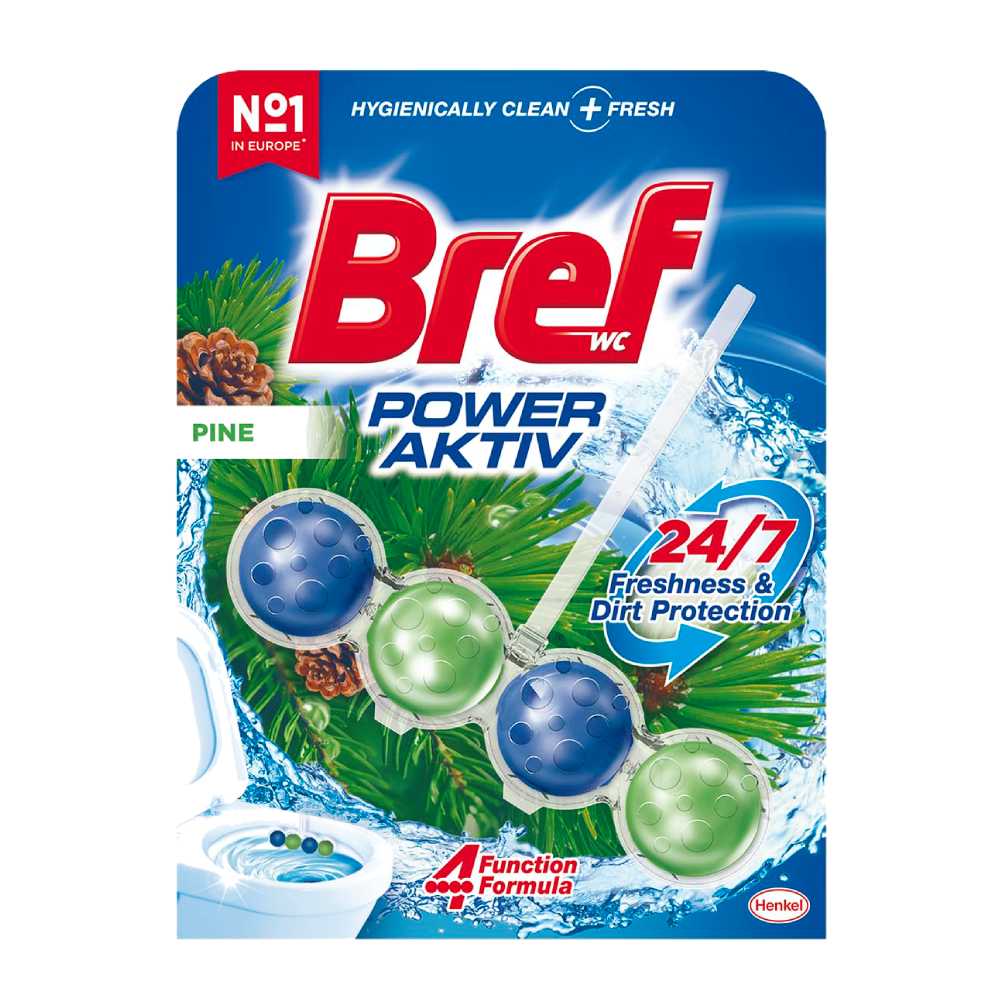 خوشبو کننده توالت فرنگی Bref مدل Pine Scent رایحه کاج وزن 50 گرم