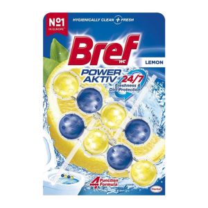 خوشبو کننده توالت فرنگی Bref مدل Lemon بسته دو عددی وزن 50x2 گرم
