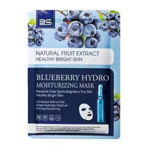 ماسک صورت ورقه ای Bs مدل Blueberry Hydro حاوی عصاره بلوبری وزن 30 گرم