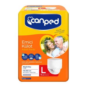 پوشینه شورتی بزرگسالان جان پد Canped سایز بزرگ بسته 8 عددی