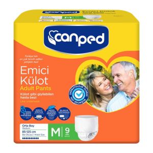 پوشینه شورتی بزرگسالان جان پد Canped سایز متوسط بسته 9 عددی