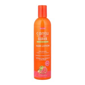 لوسیون آبرسان مو کانتو Cantu مدل Guava مناسب موهای فر و مجعد حجم 355 میل