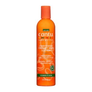 لوسیون نرم کننده مو کانتو Cantu مدل Creamy Hair رفع کننده گره مو حجم 355 میل