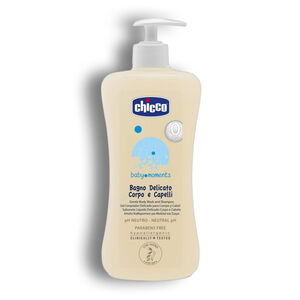 شامپو سر و بدن Chicco سری Baby Moments مدل Gentle Body Wash and Shampoo حجم 500 میل