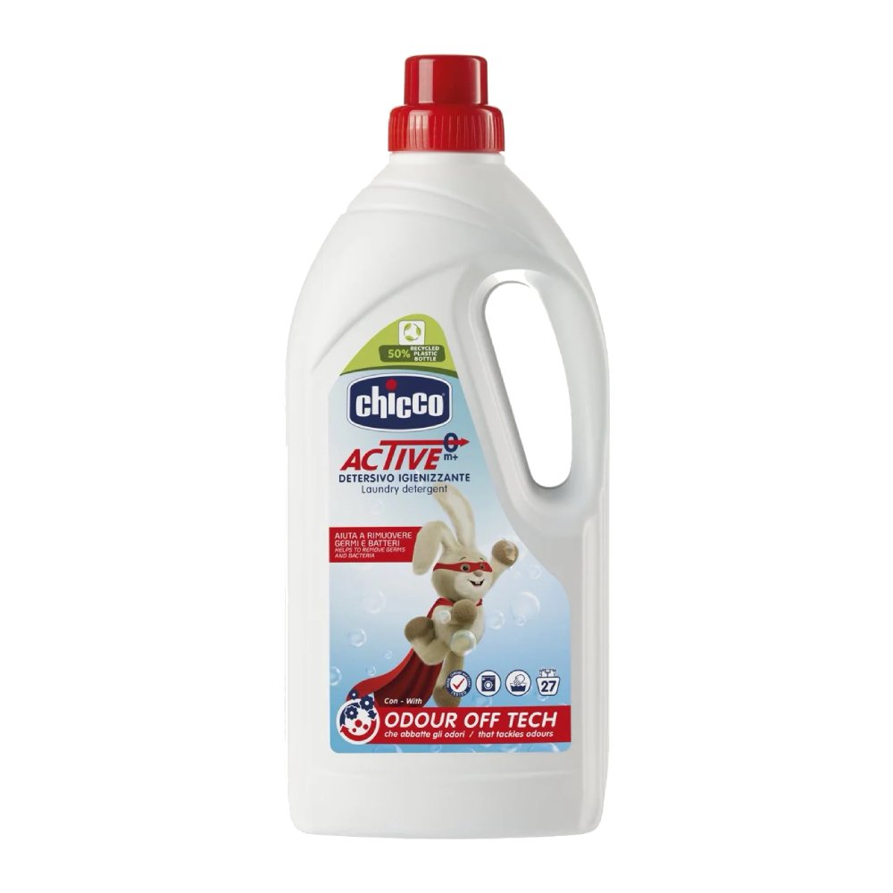 مایع لباسشویی کودک Chicco مدل Active ضد عفونی کننده وزن 1500 گرم