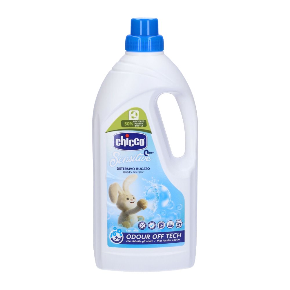 مایع لباسشویی کودک Chicco مدل Sensitive رایحه ملایم وزن 1500 گرم