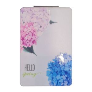 آینه جیبی تاشو مستطیل مدل Hello Spring طرح بهاره بسته 1 عددی