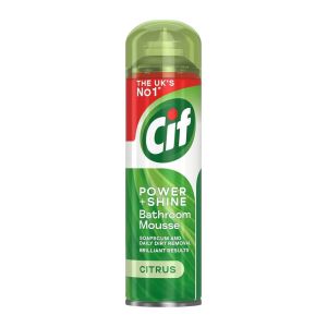 اسپری موس پاک کننده سرویس بهداشتی و شیرآلات Cif مدل Power And Shine رایحه مرکبات حجم 500 میل