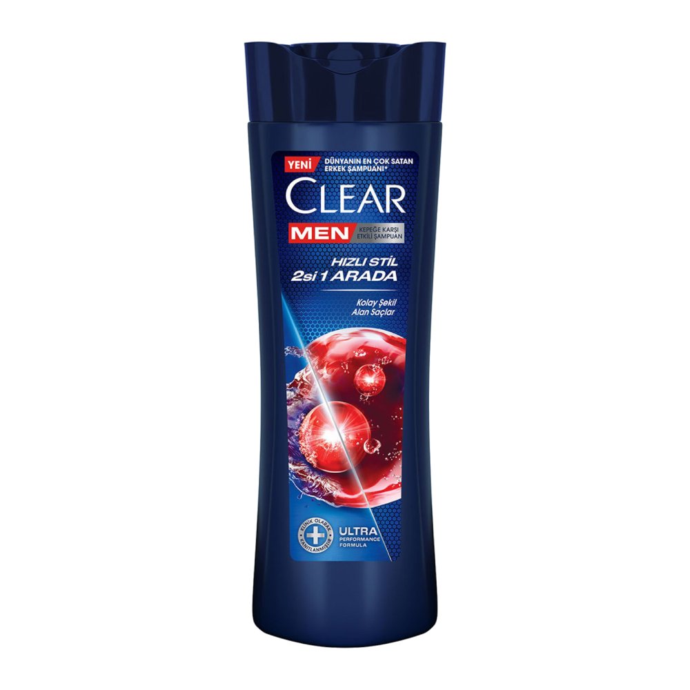 شامپو ضد شوره کلیر Clear مدل Hizli Stil نرم و مرطوب کننده مو حجم 350 میل