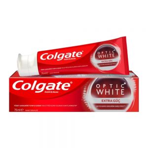 خمیردندان سفید کننده Colgate سری Optic White مدل Extra Power Whitening حجم 75 میل