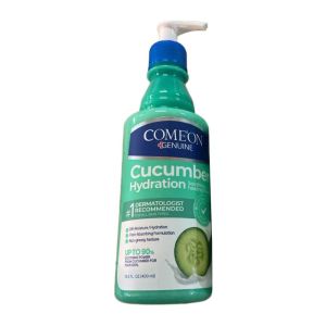 کرم آبرسان صورت و بدن کامان Come'On مدل Cucumber حاوی عصاره خیار حجم 400 میل