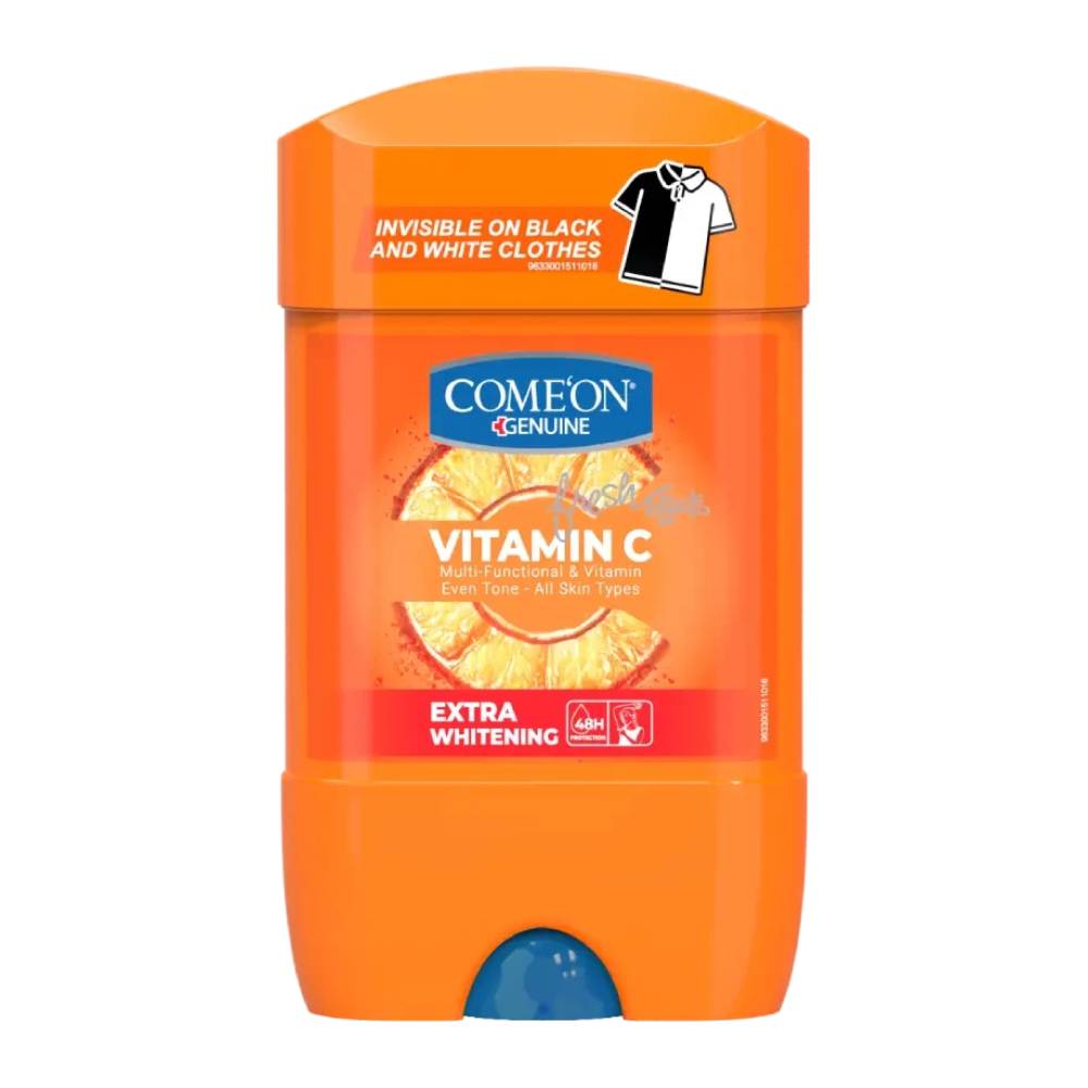 استیک ضد تعریق کامان Come'On مدل Vitamin C سفید کننده پوست زیر بغل حجم 40 میل