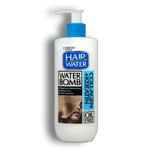 کرم آبرسان مو Come'On سری Hair Water مدل Water Bomb نوع Collagen+Keratin حجم 400 میل